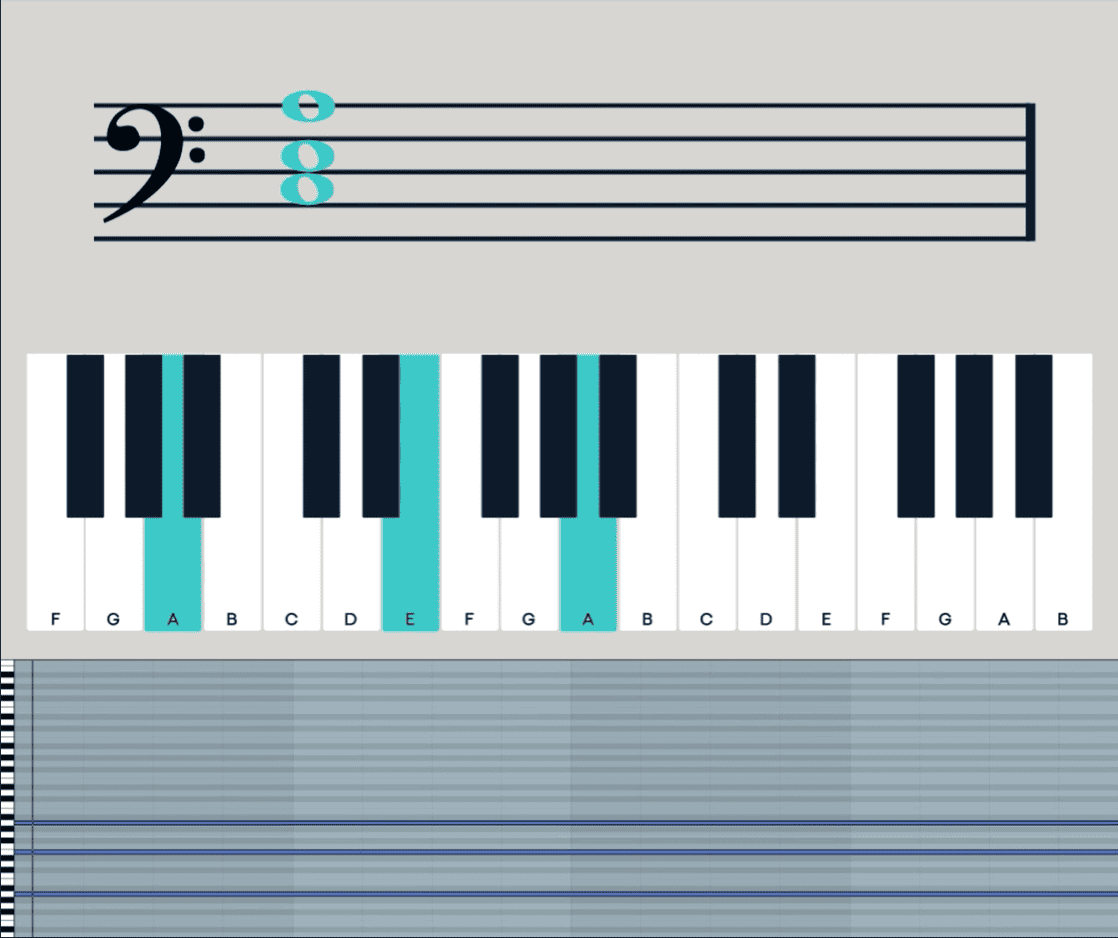 Piano power chords