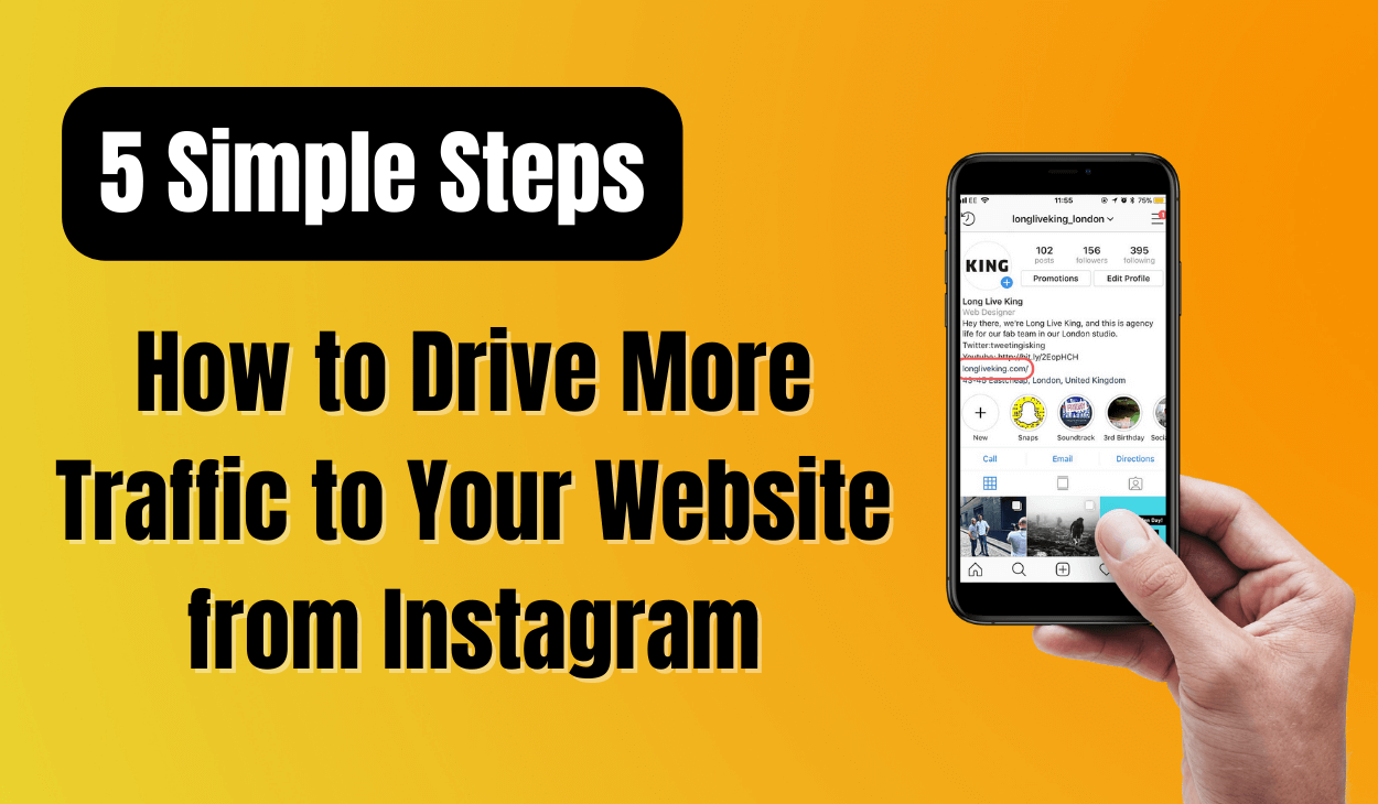 drive traffic from Instagram