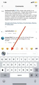 use Instagram comments 
