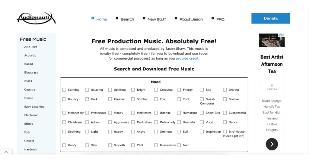 Audionautix free production music