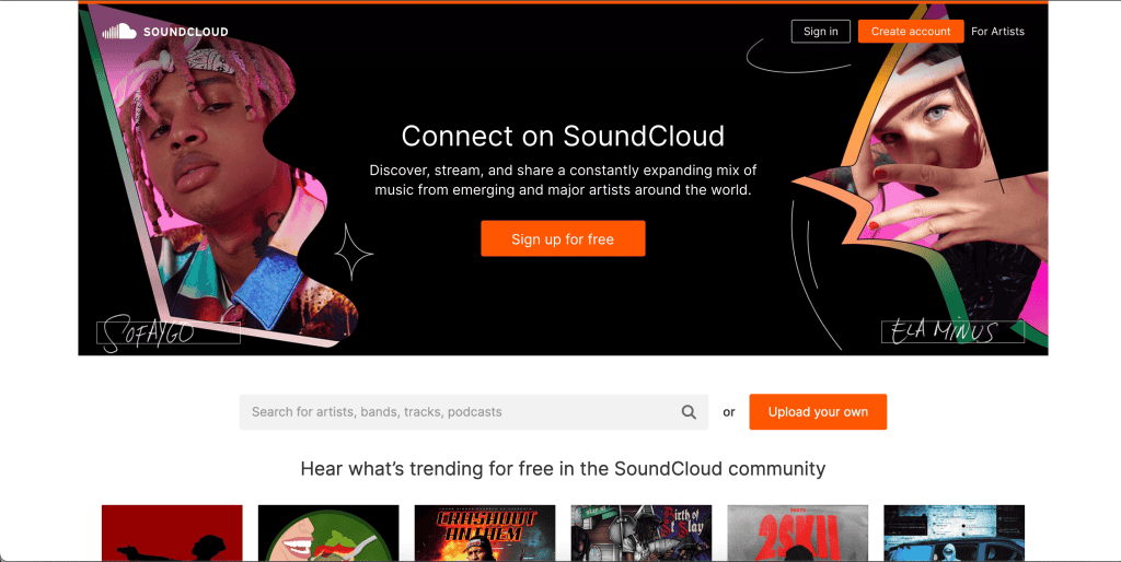 SoundCloud - a music-sharing platform