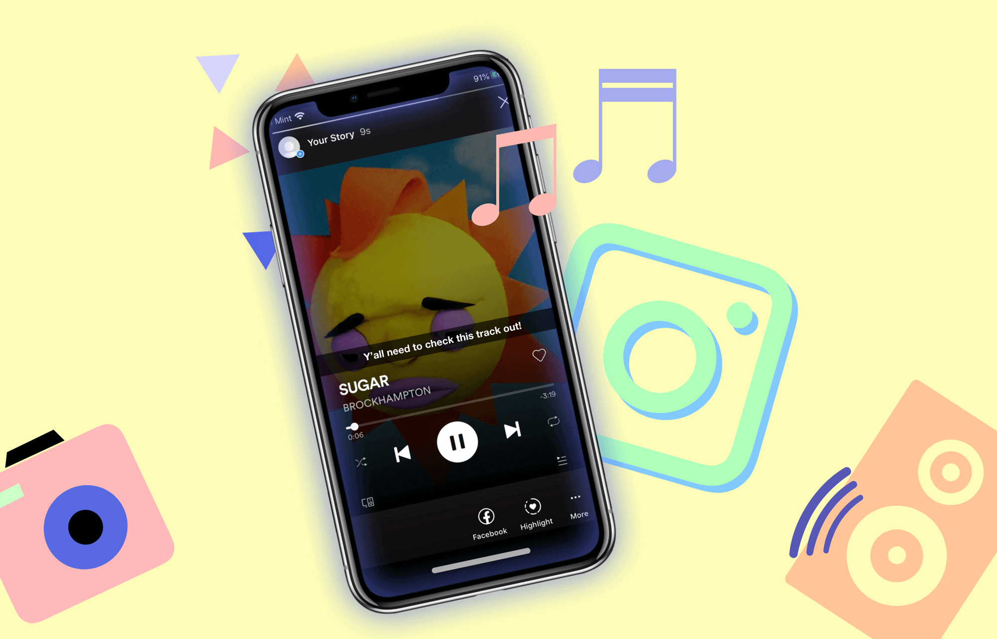 Music To Instagram Stories