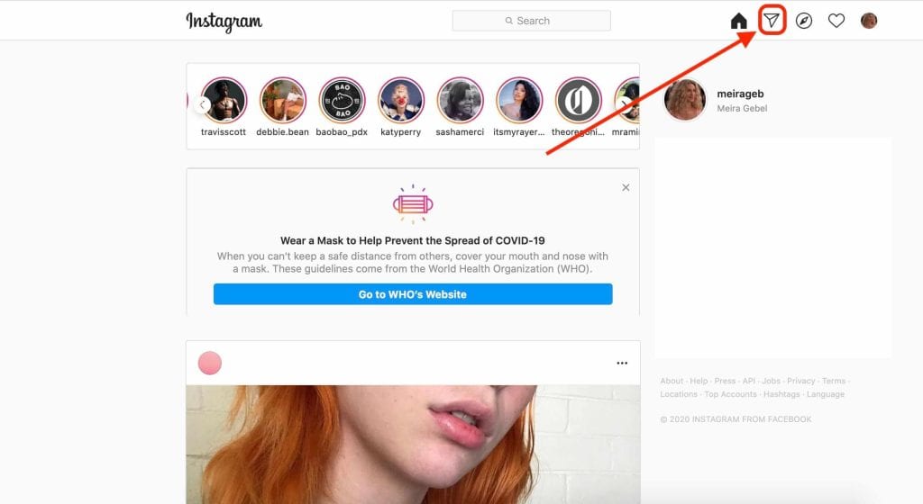 How to delete an Instagram message on your computer