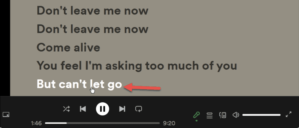 How to View Lyrics on Spotify on Desktop - 3