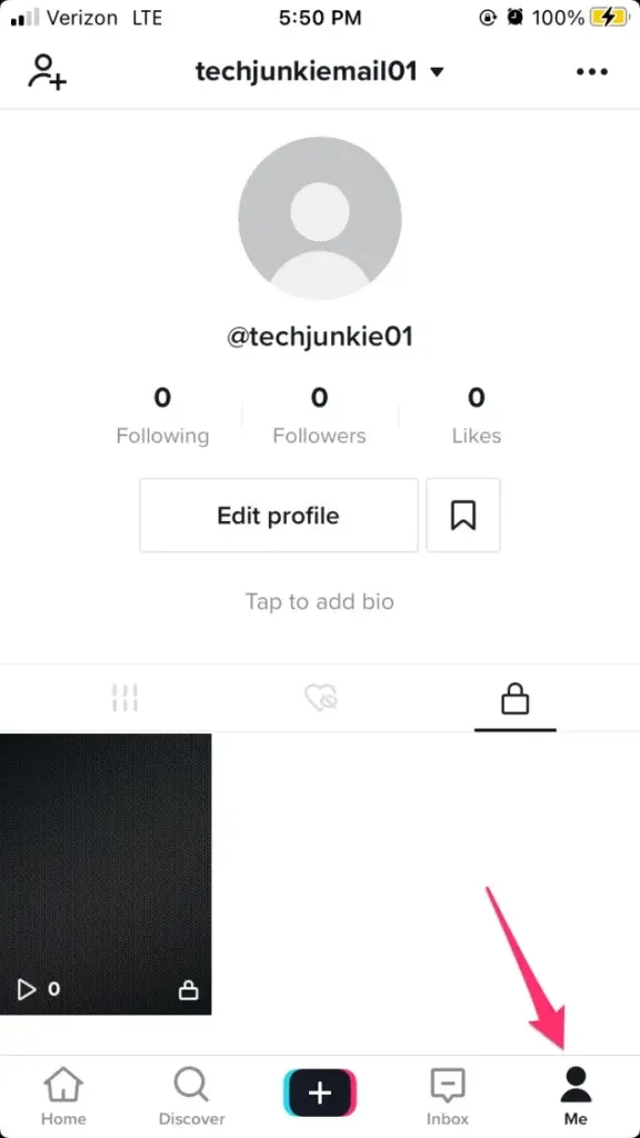 Add instagram to TikTok - step 1
