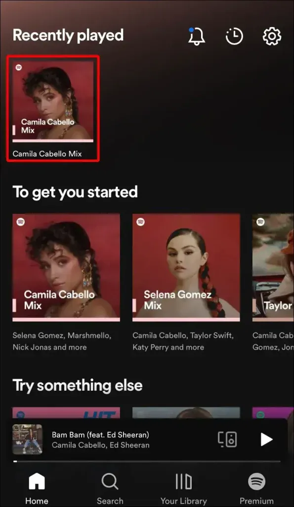 Repeat Songs in Spotify App on an iPhone - step 2