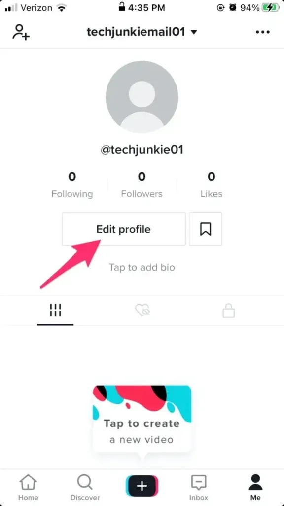 Add instagram to TikTok - step 2