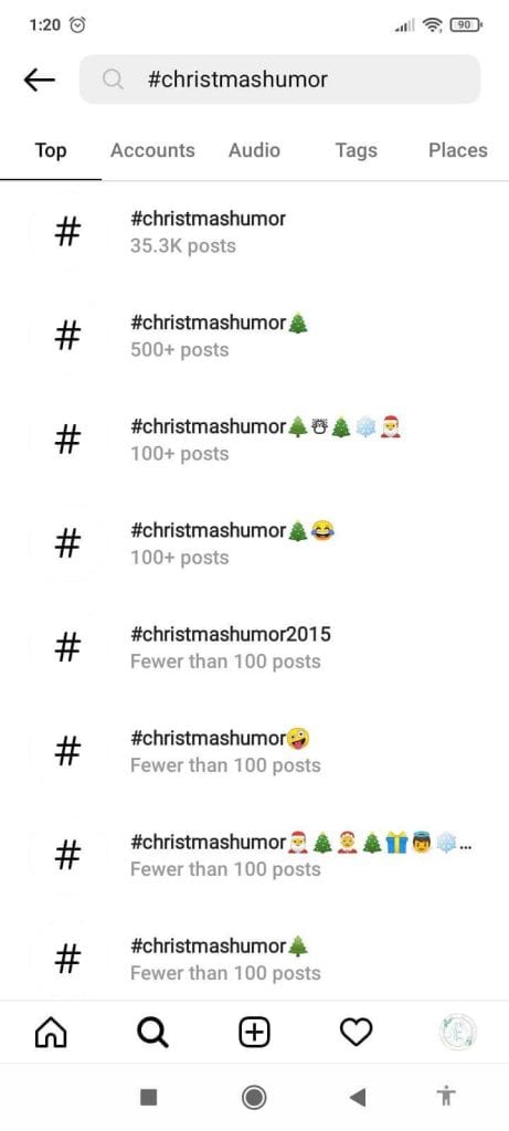 Funny Christmas Hashtags for Instagram