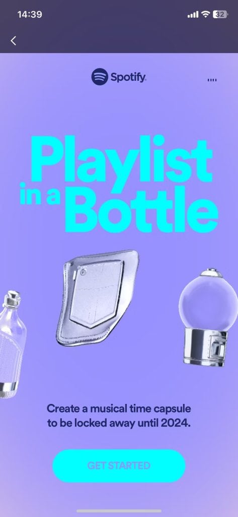 Spotify playlist in a bottle - 2