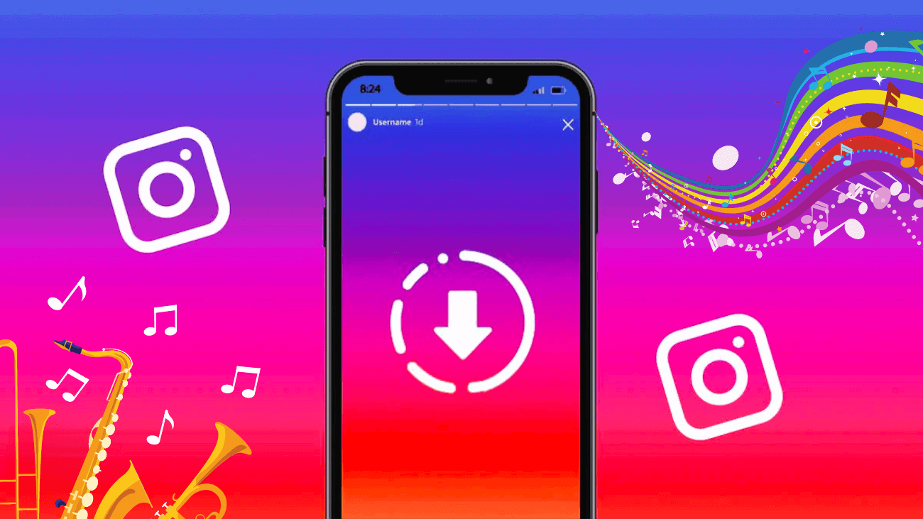 how to save instagram stories with music