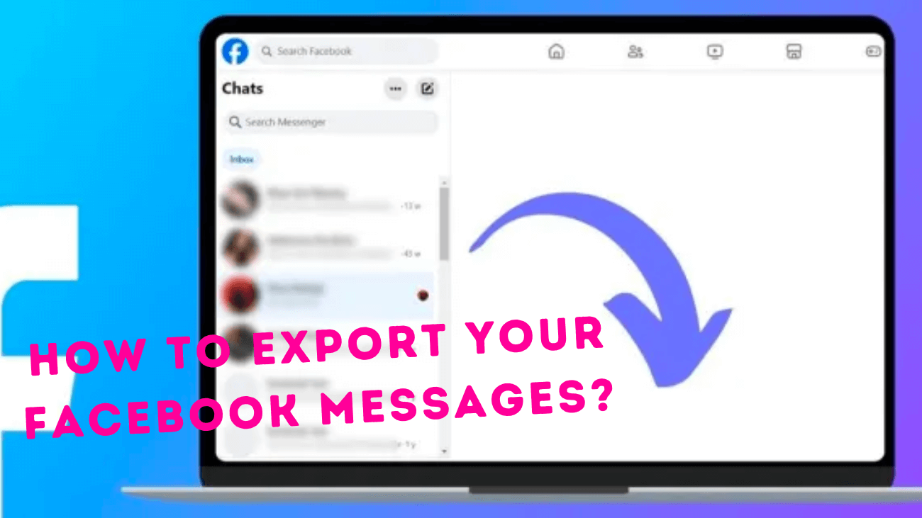 How to export Facebook messages