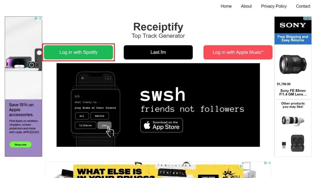 How to Make My Own Spotify Receiptify - step 2
