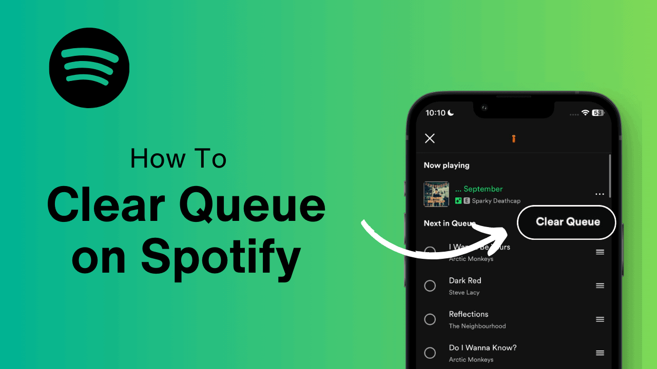 how to clear Spotify queue