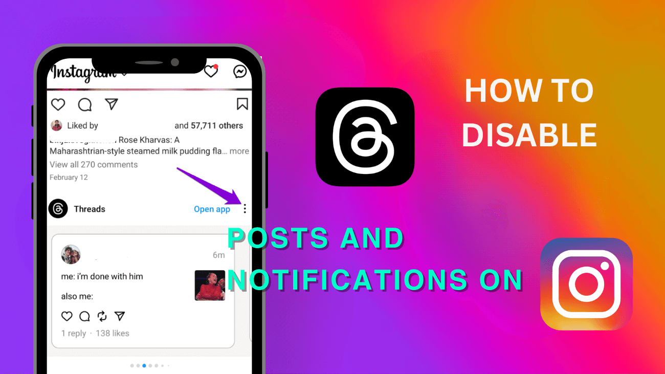 Disable Threads Posts and Notifications on Instagram - cover