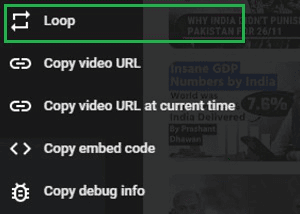 How to Loop a YouTube Videos on Desktop