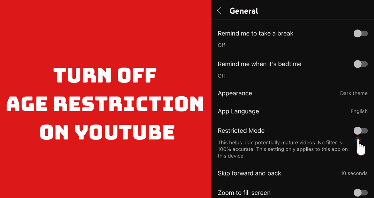 How to Turn Off the Age Restriction on YouTube