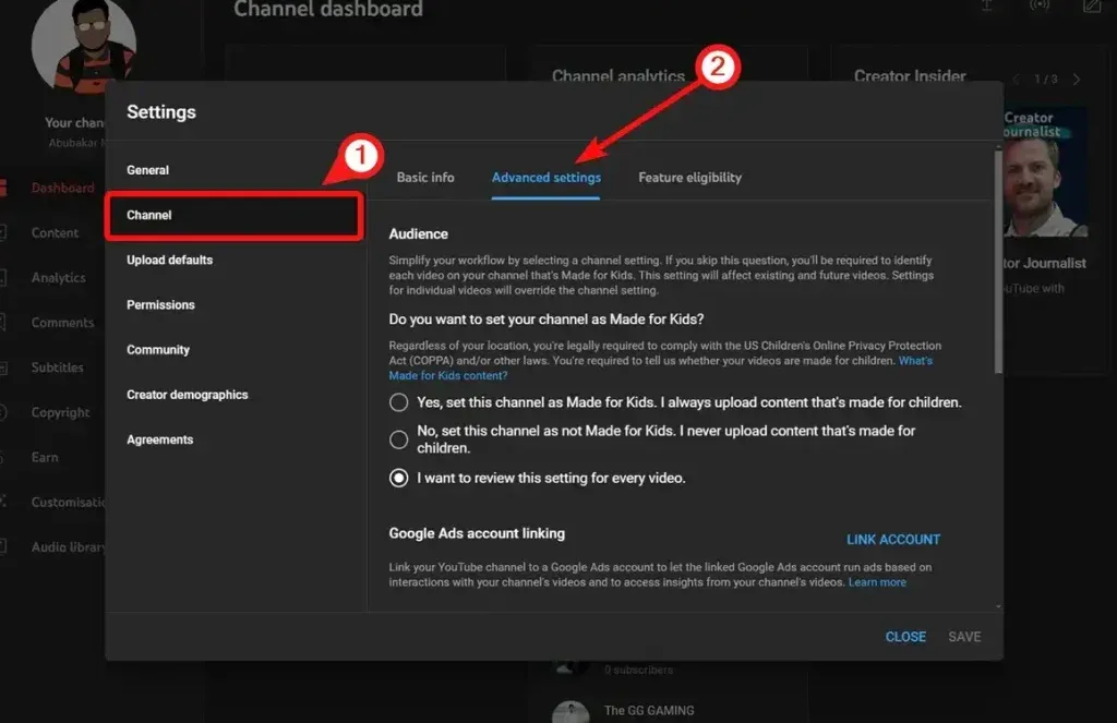 Method 1- Delete Your Channel Using YouTube Studio - 4