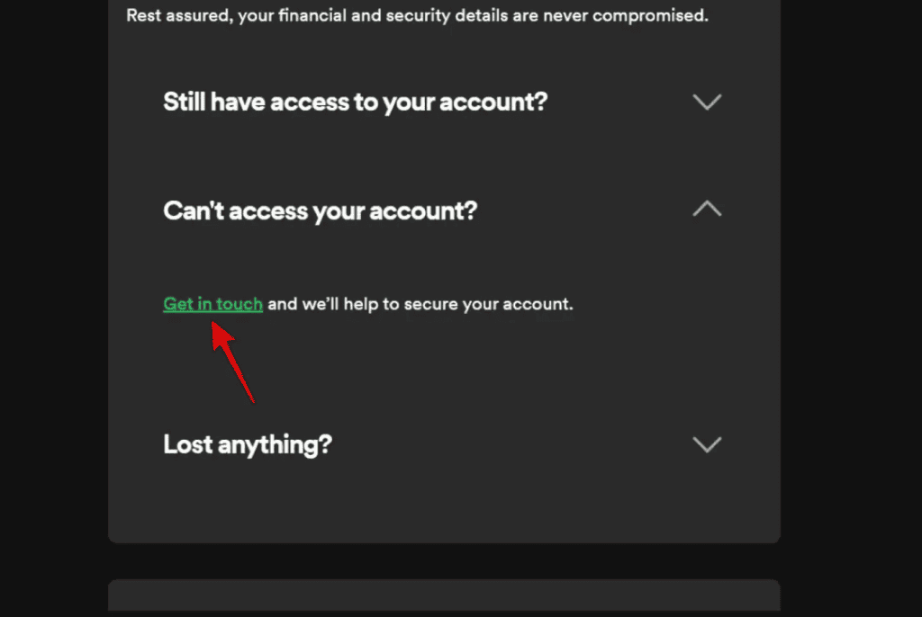 Spotify Account Hacked - method 1 - step 3