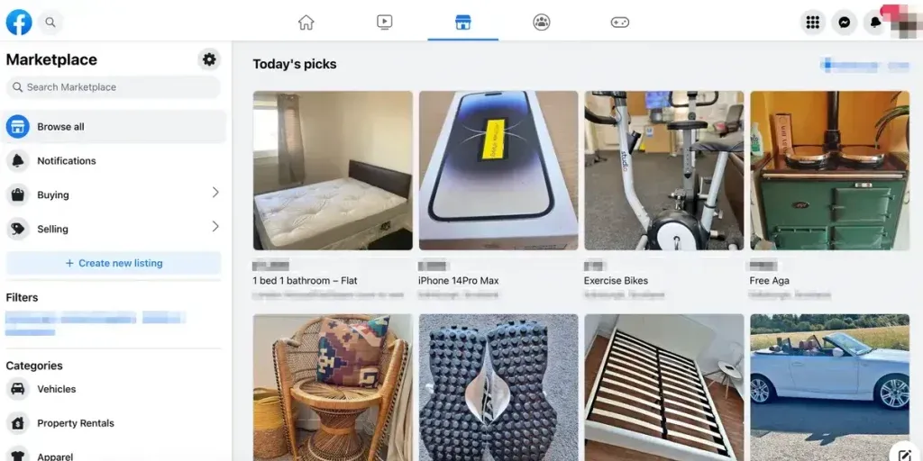 Stolen Items from Facebook Marketplace to Scam