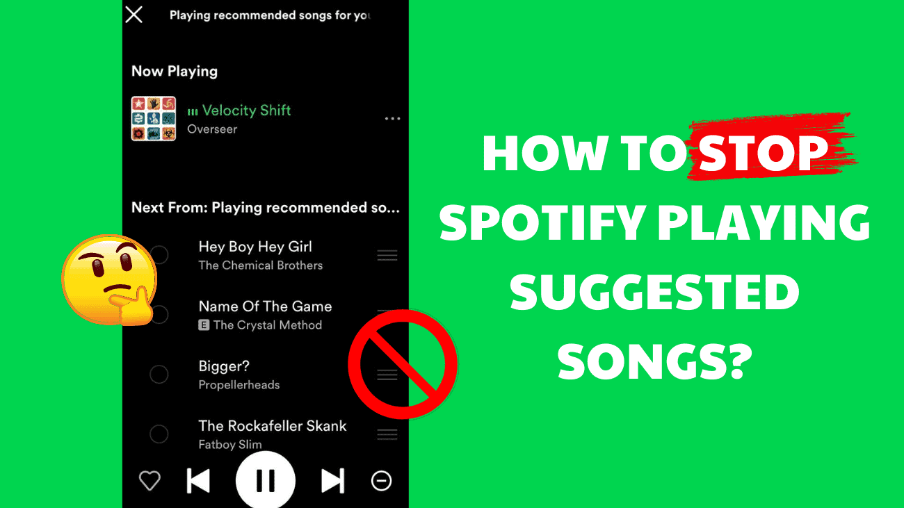 Stop Spotify Playing Suggested songs - cover