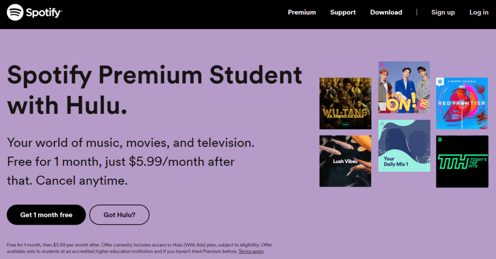 Free Spotify Premium for Student