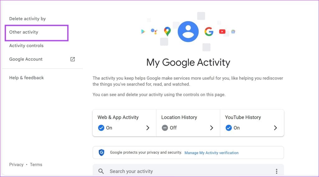 Google Activity step 2