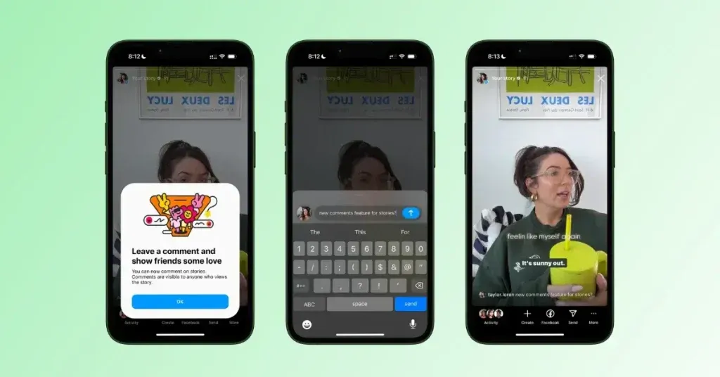 Comment on Instagram Stories