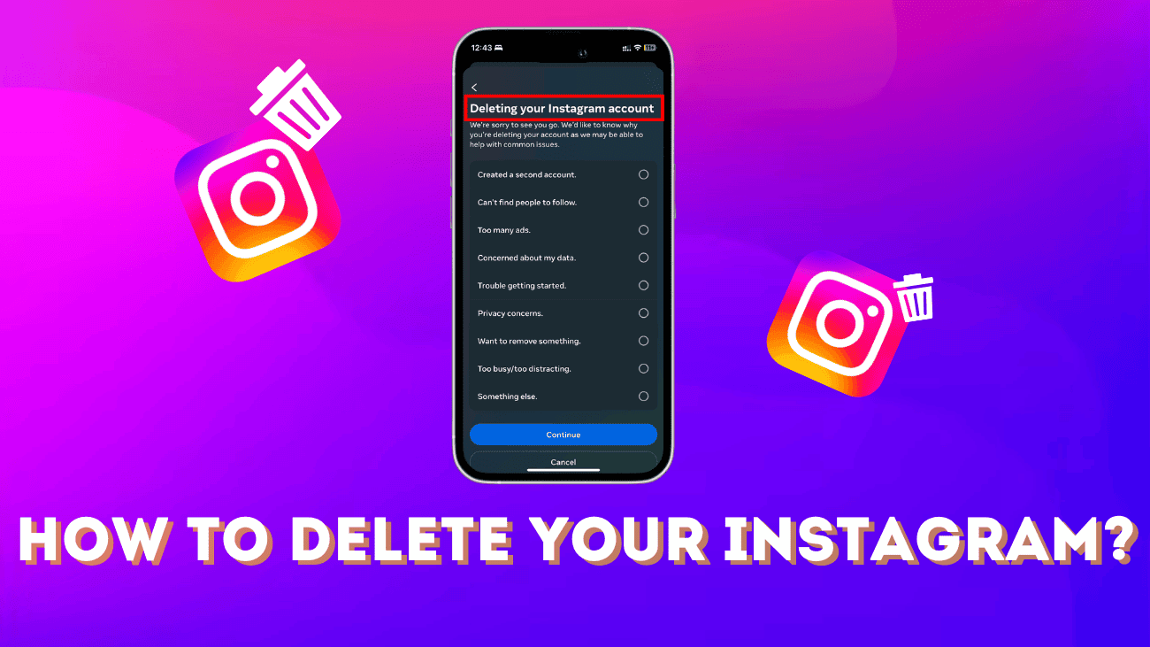 How To Delete Your Instagram