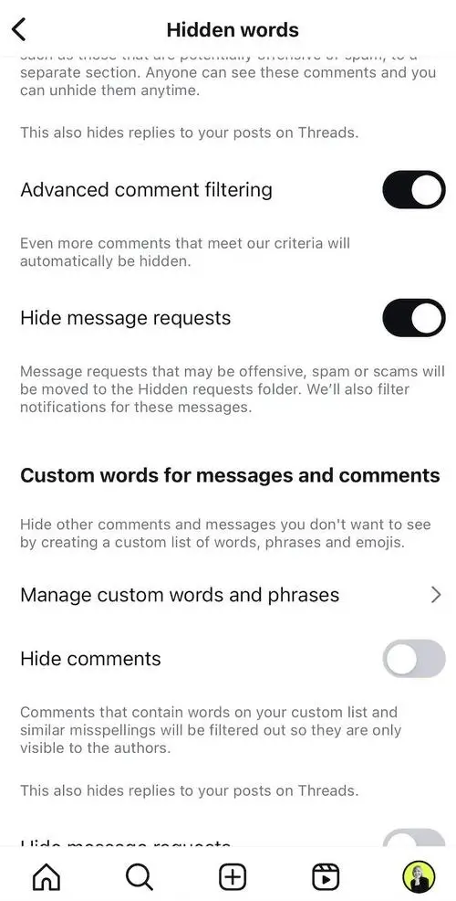 How to stop spam comments on Instagram in the app 2