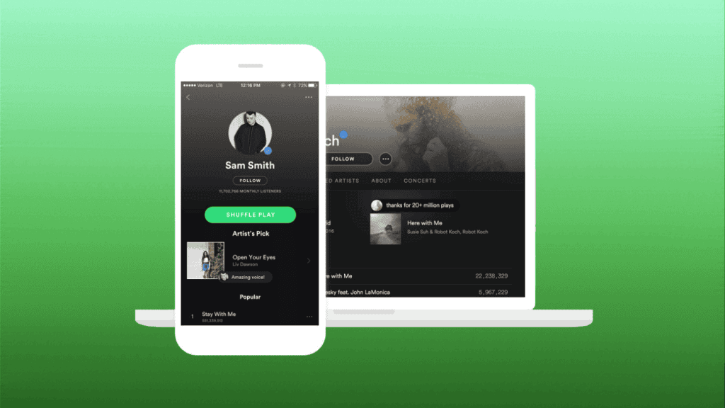 Spotify artist profile - how to promote Spotify playlist