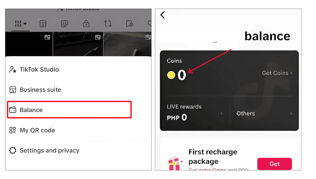 View Your TikTok Balance