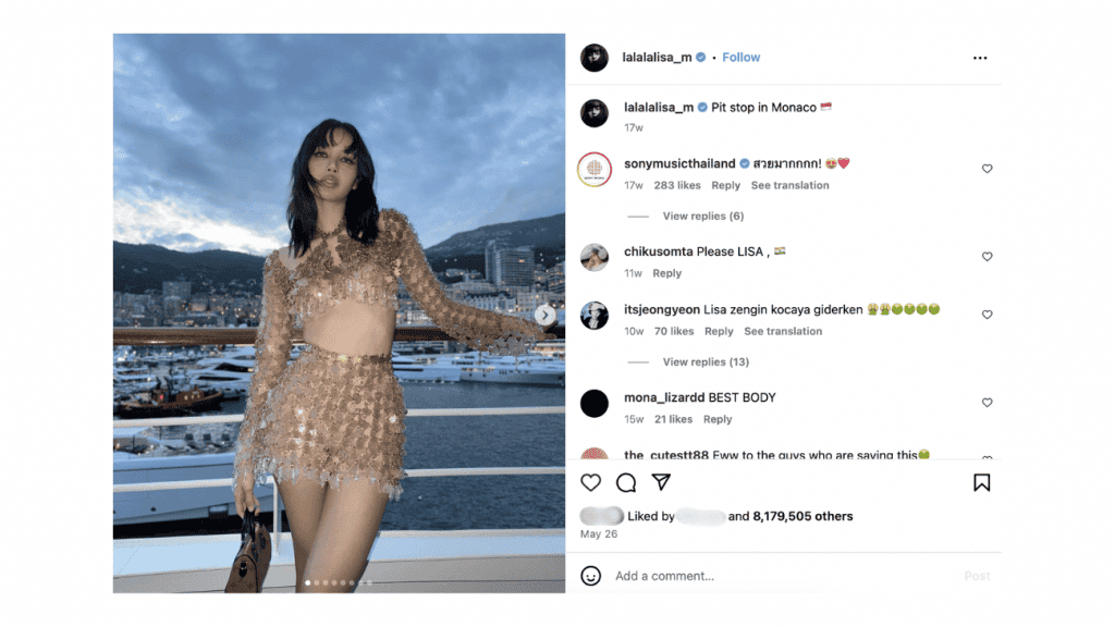 funny Instagram comments on Celebrities post