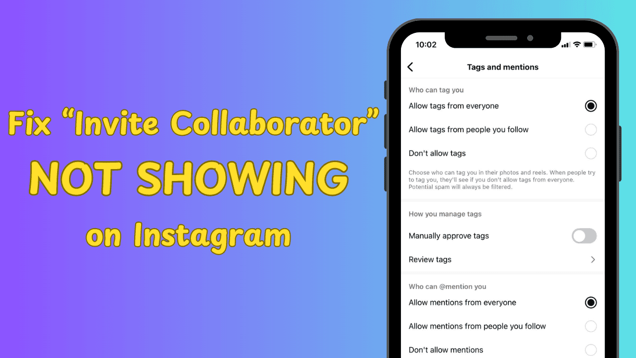 Fix “Invite Collaborator” Not Showing on Instagram