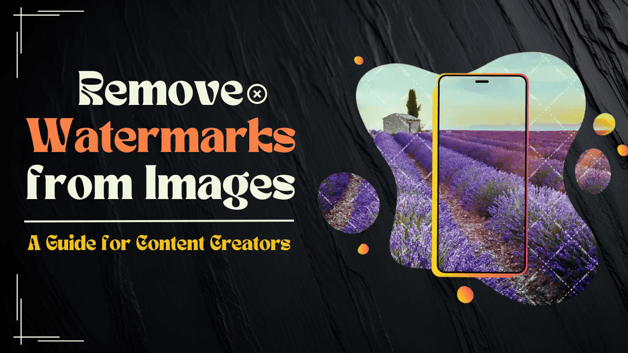 how to remove watermarks from images