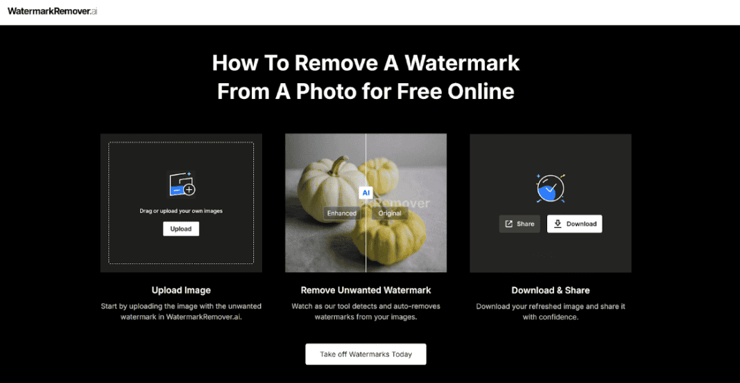 how to remove watermarks from images