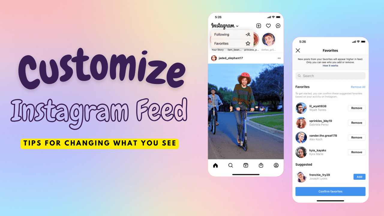 Customize Instagram Feed with content preferences