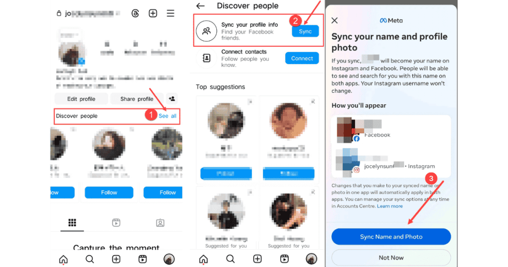 Sync Facebook Friends with Instagram