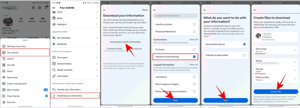 Use Downloaded Data to Check Your Instagram Unfollowers