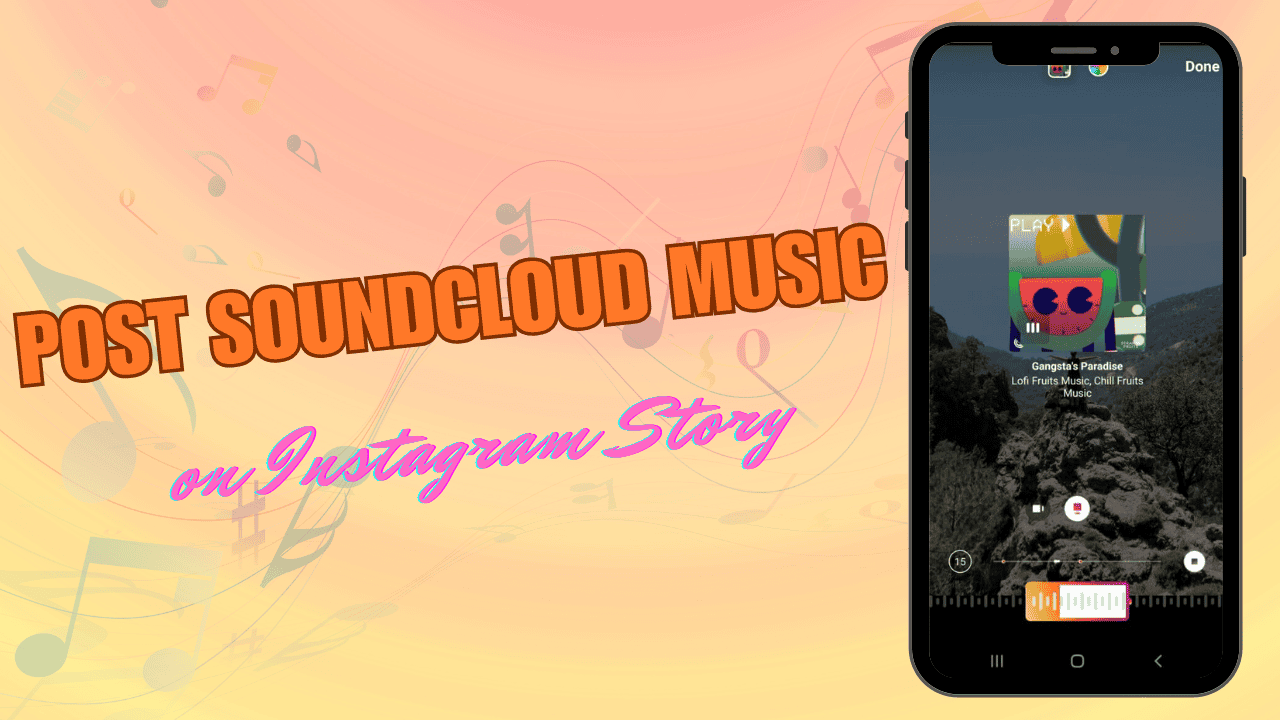 how to post soundcloud music on instagram story